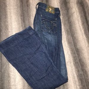 True  Religion Flared Jean